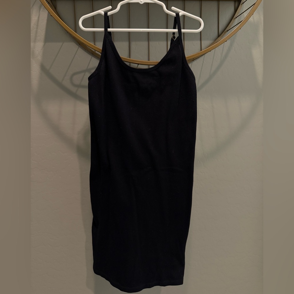 Guess Black Mini Dress with adjustable straps and a perfect amount of stretch.